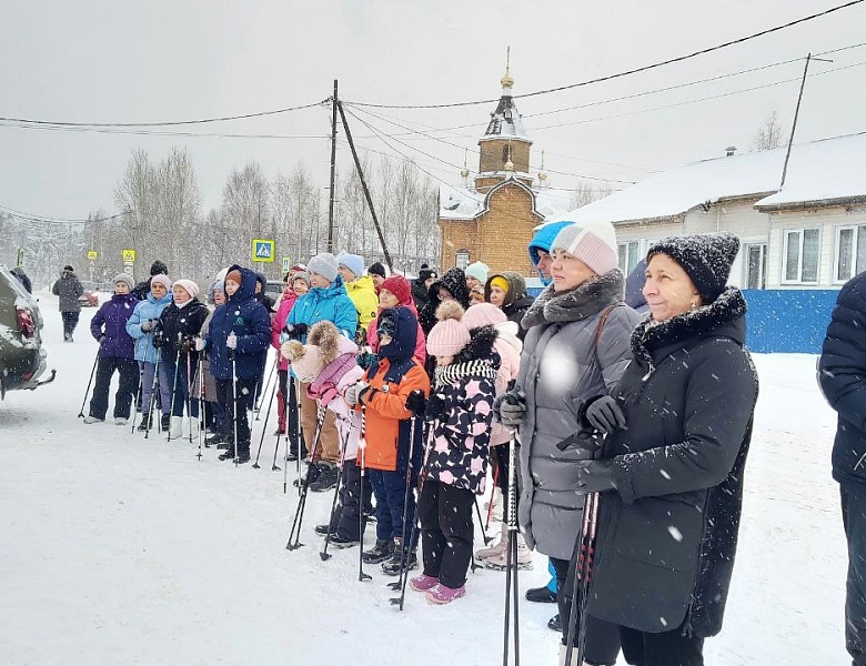 В Шапше прошел первый фестиваль Ханты-Мансийского района «Скандинавская ходьба»