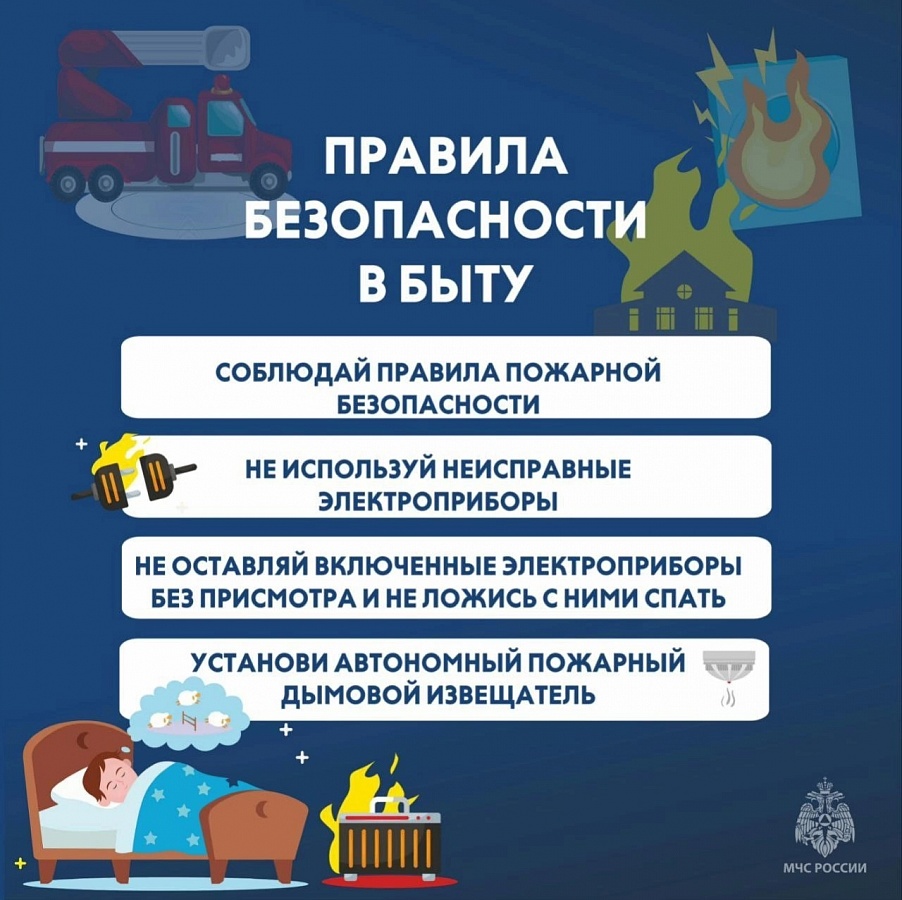 Памятка: правила безопасности в быту