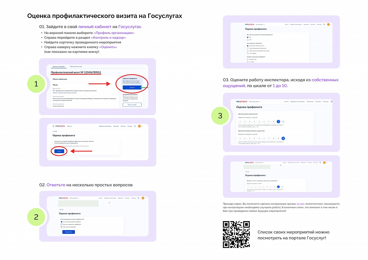  Возможность оценки профилактических визитов на Едином портале государственных и муниципальных услуг (функций)
