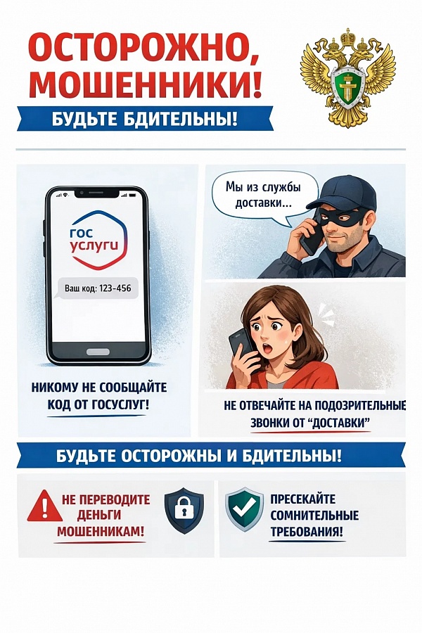 Памятка: осторожно, мошенники!